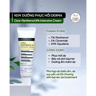 Kem dưỡng phục hồi chuyên sâu DERMA FACTORY CERA PANTHENOL 8% INTENSIVE CREAM