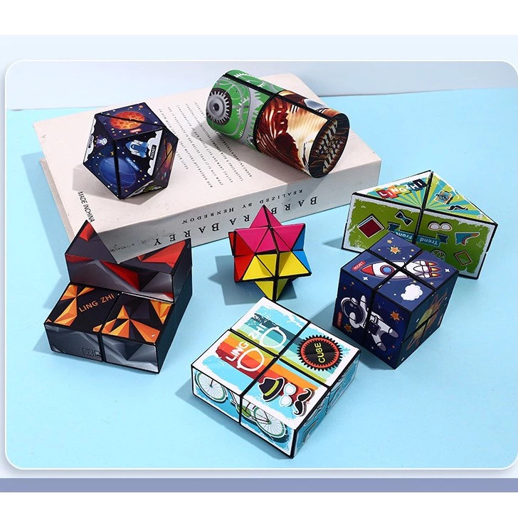 Rubik biến thể, Đồ chơi khối lập phương ma thuật Magic Cube - Rubik 3D thay đổi hình dáng Phát triển trí não cho bé