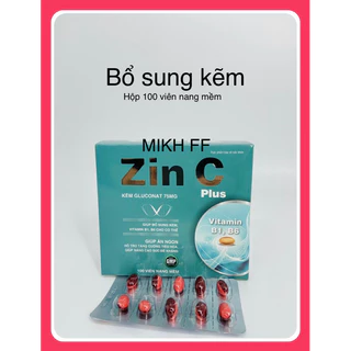 ZIN C plus- viên uống bổ sung kẽm cho cơ thể