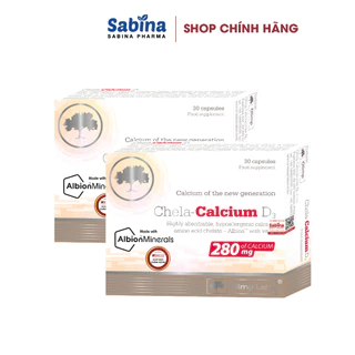 Combo 2 hộp Chela Calcium D3 – Canxi mẹ bầu và sau sinh – Hỗ trợ bổ sung Canxi và D3 36.6g- Olimp Labs