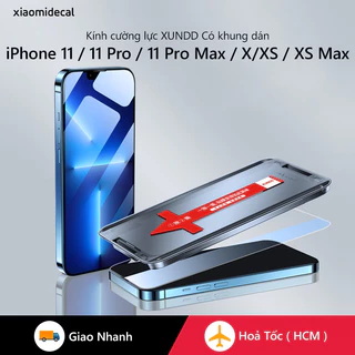 Kính cường lực XUNDD iPhone 11 / 11 Pro / 11 Pro Max / X / XS / XR / XS Max có khung dán