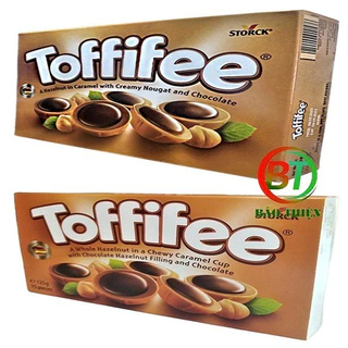 (HSD 02/2025) Kẹo caramen mềm phủ sô-cô-la nhân hạt dẻ Toffifee 125g và 400g