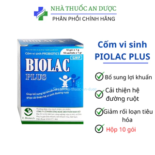 Men vi sinh probiotics biolac plus bổ xung lợi khuẩn – hộp 10 gói