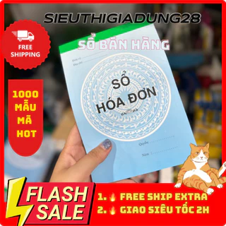 Sổ Ghi Hoá Đơn Tính Tiền 2 Liên- Hoá Đơn Bán Lẻ