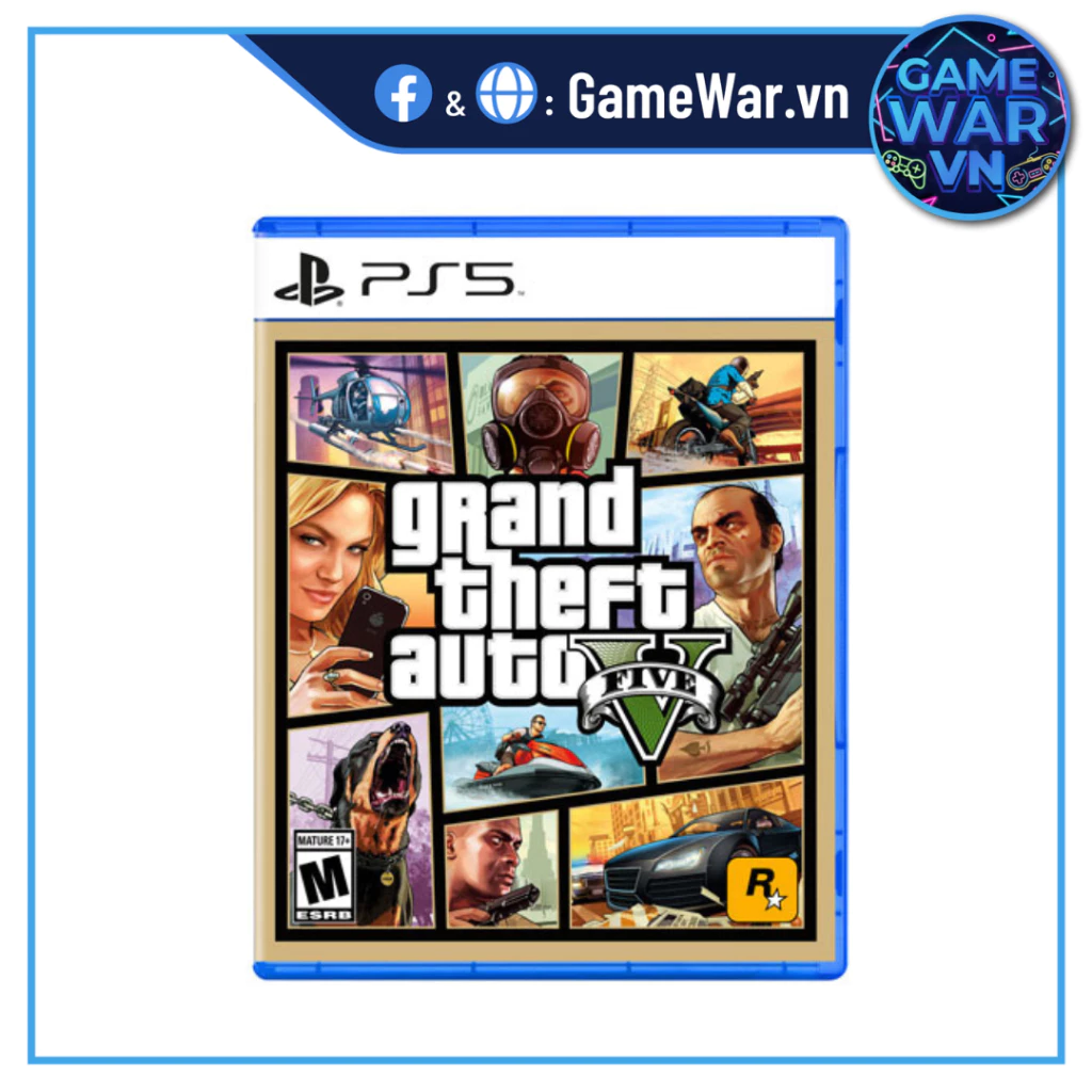 Đĩa Game PS5 - Grand Theft Auto V (GTA V)