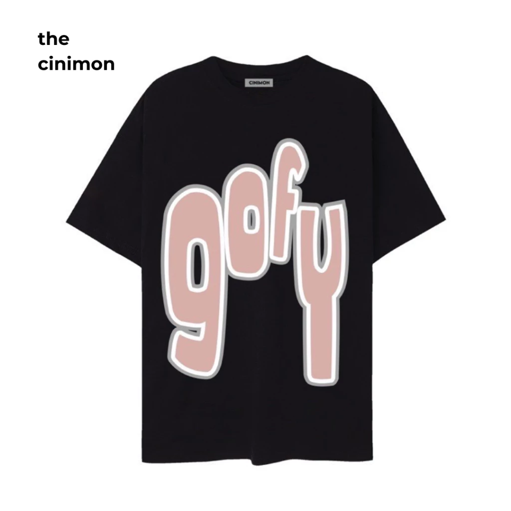 Áo phông unisex CINIMON GOFY TEE local brand tay lỡ màu đen