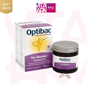 Men Vi Sinh Optibac Tím Sản Phẩm Dành Cho Bà Bầu Và Cho Con Bú, Hộp 30 viên UK