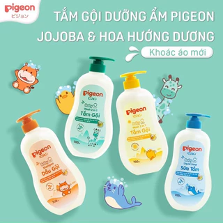 Sữa tắm gội toàn thân cho bé Pigeon 700ml đủ hương