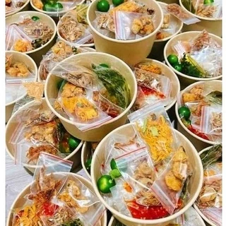 Bánh Tráng Phơi Sương tốp mỡ Muối Nhuyễn Kèm full Topping Siêu Ngon (bánh tráng tô)