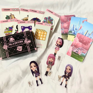 Bộ ảnh lẻ không card coupon nhóm nhạc BLACKPINK THE GAME chính hãng