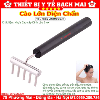 Cây Cào Lớn Chải Đầu Tóc Massage - Dụng Cụ Diện Chẩn [Phụ Kiện Mát Xa Vina Điện Chấn Nhấn Huyệt Chuẩn Chân Giải Tỏa]