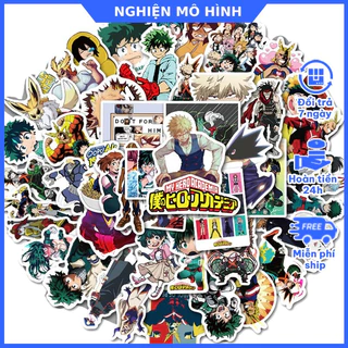 Sticker Học viện siêu anh hùng My Hero Academia miếng dán decal chống nước hình dán Midoriya Bakugou Todoroki All Might