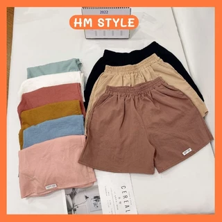 Quần đùi nữ HM style quần đùi mặc nhà quần short nữ ống rộng nhiều màu chất vải thoáng mát - mã SQ370
