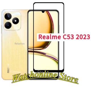 Kính cường lực Full màn cho Realme C53 C55 C33 C35 Chống xước độ cứng 9H