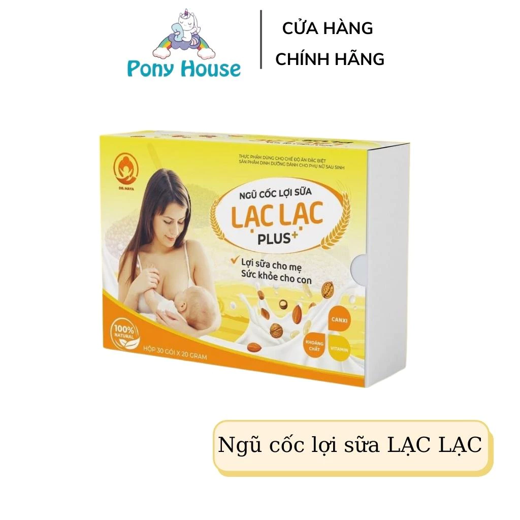 Ngũ Cốc Lợi Sữa Lạc Lạc 39 Loại Hạt Giúp Sữa Về Nhiều, Đặc, Thơm Cho Mẹ Sau Sinh Hộp 30 Gói