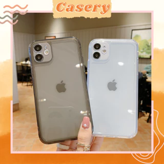 Ốp Lưng Iphone Trong Suốt Đen Silicon Casery Các Dòng 6/7/8/Plus/X/Xs/XR/XsM/11/12/13/14/Pro/Plus/ProMax