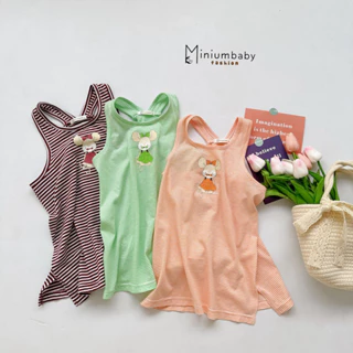 Váy xinh màu sắc nổi bật mùa hè cho bé gái, chất liệu cotton co dãn thoáng mát, mềm mịn, miniumbabyfashion V1598