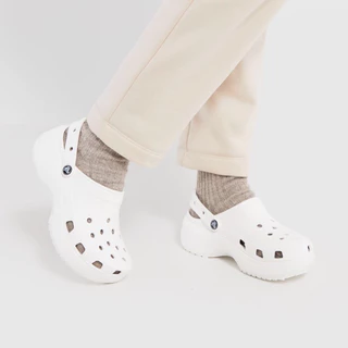 Sục Classic Platform Clog Crocs Đế Cao 4cm Tặng Kèm Charm