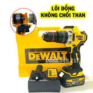 Khoan Pin Dewalt Chuyên Dụng 199V AutoLock 13 Ly Pin 10 CELL Không Chổi Than Có Búa - Chuyên Khoan, Bắt Vít, Bắn tôn