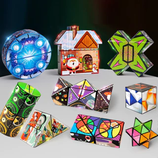 Đồ chơi khối lập phương ma thuật Magic Cube - Rubik 3D thay đổi hình dáng Phát triển trí não cho bé