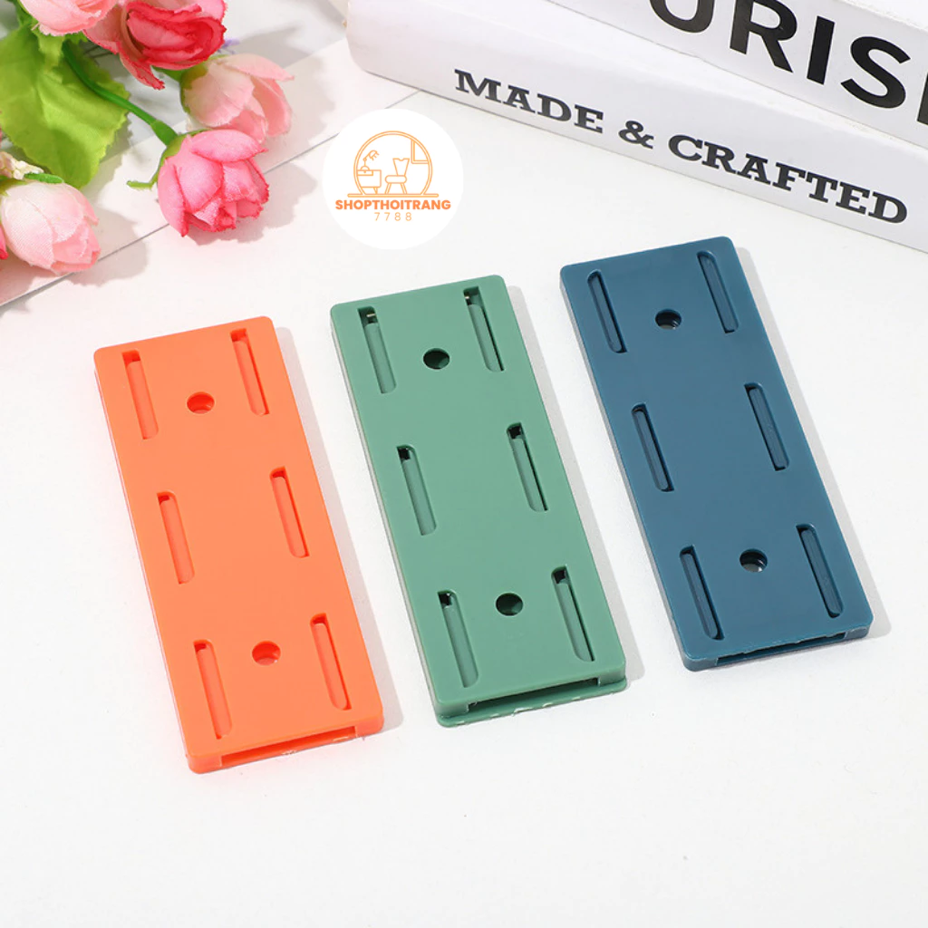 Miếng Dán Tường Treo Ổ Cắm Điện, Thanh Trượt Gắn Tường Giữ Ổ Cắm Điện Modem Wifi/ Giá Đỡ Treo Tường Cố Định 88402