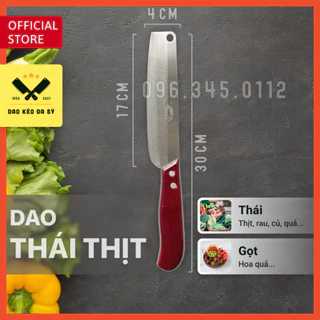 Dao thái thịt, thái rau, gọt hoa quả - Dao Đa Sỹ - thép Nhật trắng không gỉ