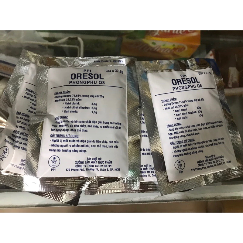 Oresol ppi bù nước, bù điện giải ( 1gói)