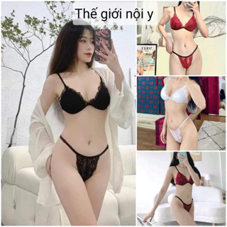 Bộ đồ lót ren nữ, bộ nội y lọt khe, sexy, nhiều màu.