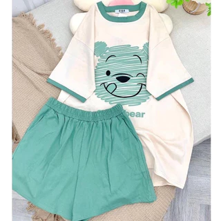 Set Bộ Đồ Nữ From Rộng Great Bee Chất Cotton Su Co Giãn 4 Chiều Thấm Hút Mồ Hôi