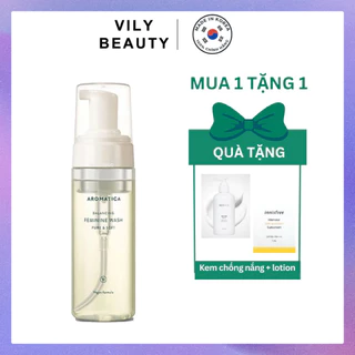 [Bill Hàn] Dung dịch vệ sinh phụ nữ Aromatica dạng bọt nguồn gốc thiên nhiên cao cấp Feminine Wash Pure & Soft 170ml