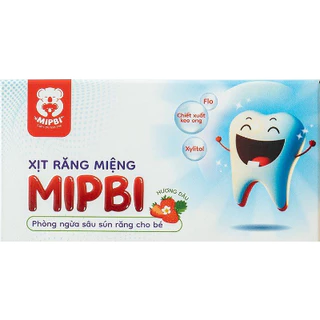 (Tặng bông tăm) XỊT RĂNG MIỆNG MIPBI - Phòng ngừa sâu sún răng cho bé