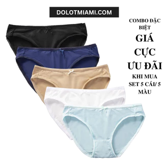 [ẢNH THẬT] Combo 5 quần lót nữ thun lạnh đủ 5 màu Miami - Hàng Việt Nam sản xuất