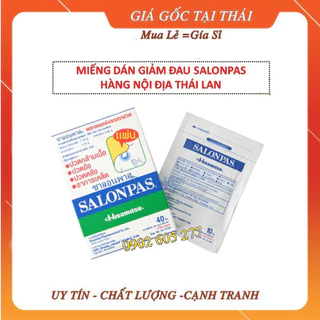 [CHÍNH HÃNG] Cao dán giảm đau Salonpas Thái Lan - Hàng Nội Địa - 1 Hộp 10 Miếng - Cực Kỳ Hiệu Quả