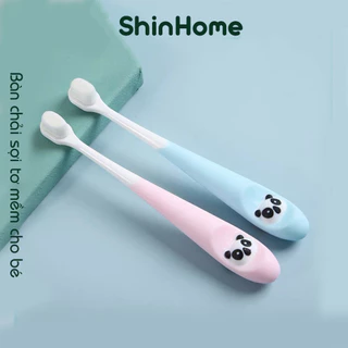 Bàn chải đánh răng trẻ em gấu lông tơ siêu mềm bảo vệ nướu cho bé 1-4 tuổi ShinHome