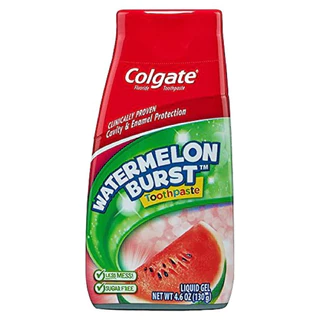 [BILL MỸ ĐI AIR]_Kem đánh răng hương dưa hấu cho bé Colgate Kids 2-in-1 Toothpaste, Watermelon 130gr