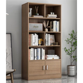 Kệ Sách Gỗ Tủ Gỗ Đựng Đồ Chất Liệu MDF Nhiều Ngăn Hiện Đại - 1M6