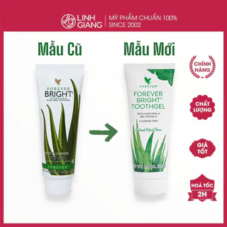 Kem đánh răng Lô Hội FOREVER BRIGHT Mỹ không có florua trắng răng và không bào mòn men răng 130g Linh Giang chínhhãng