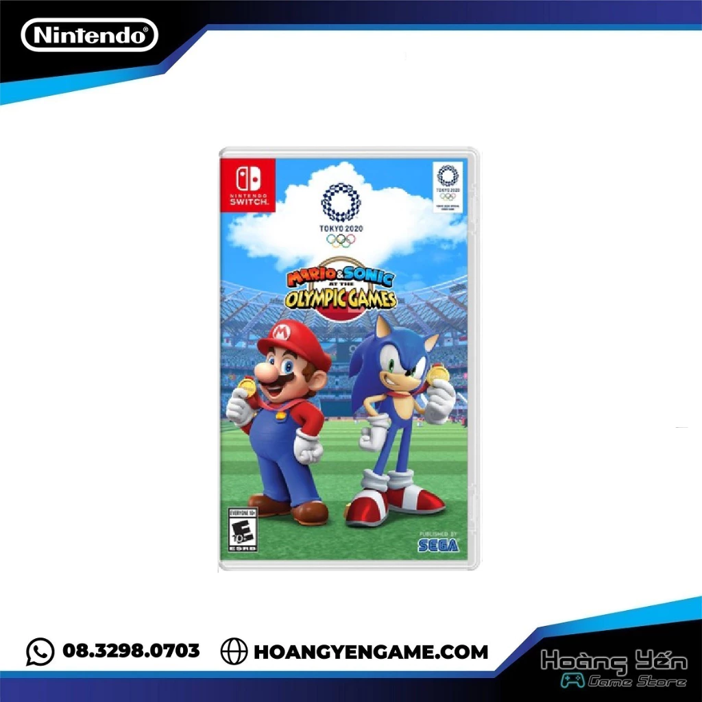 [Mã 99ELHA giảm 7% đơn 300K] Băng game nintendo switch Mario Sonic at the Olympic Games Tokyo 2020
