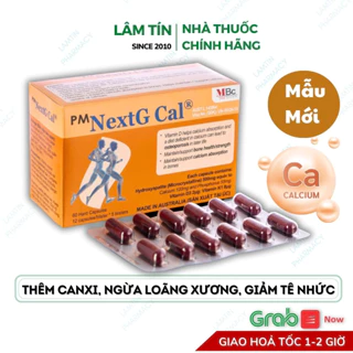 ✅(Chính Hãng) NextG Cal Bổ Sung Calci giảm đau nhức hỗ trợ chống loãng xương ( Hộp 60 Viên)