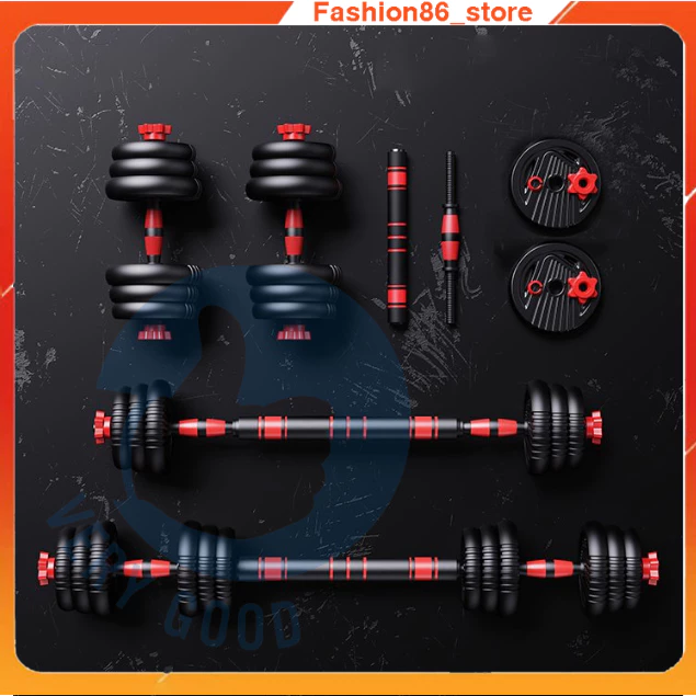 Tạ tay tập gym 30kg 40kg 50kg 20kg 10kg nam nữ PVC tạ đòn đẩy có thể điều chỉnh trọng lượng tạ miếng