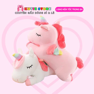 GẤU BÔNG KỲ LÂN UNICORN HỒNG GẤU BÔNG NGỰA PONY