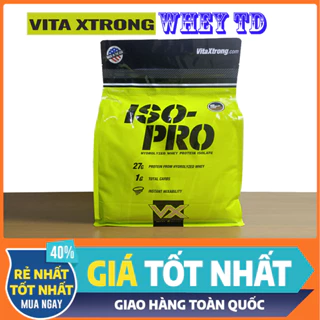 ISO PRO 8LBS VitaxTrong 109 lần dùng Vị SOCOLA - Whey thuỷ phân cao cấp giúp tăng cơ bổ sung protein