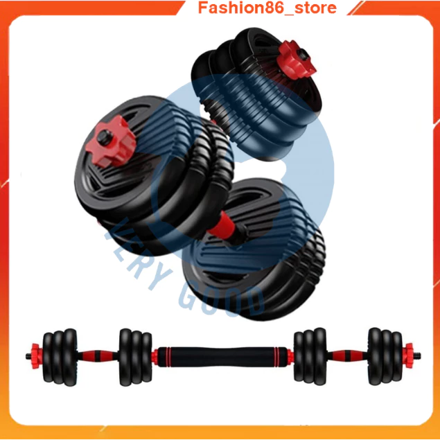 Tạ tay tập gym nam nữ PVC 40kg 50kg 30kg 20kg đa năng có điều chỉnh trọng lượng bánh tạ