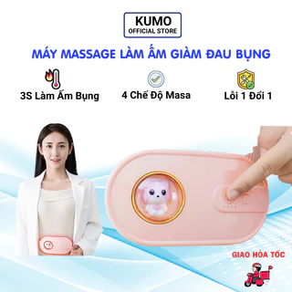 Máy Massage Bụng Kinh Kumo Đai Đeo Làm Ấm Giảm Đau Cho Phụ Nữ Đến Kì