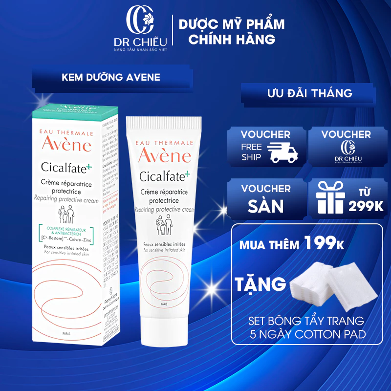 Kem dưỡng Avene - Dưỡng ẩm và phục hồi cho da Avène Cicalfate Restorative Skin Cream 40ml