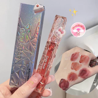 Son bóng Gegebear Crystal Lens Lip Glaze thiết kế pha lê giúp trang điểm môi căng mọng