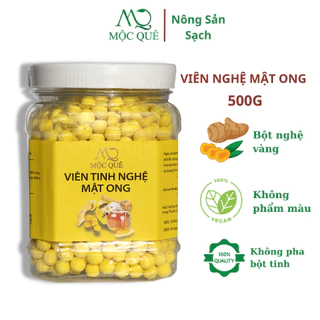 Viên Tinh Nghệ Mật Ong Mộc Quê Hộp 500gr