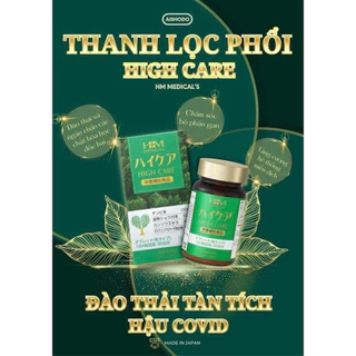 Thanh lọc phổi high care cửa sổ vàng hỗ trợ giảm ho, gảm đờm, bổ phế và đào thải các hoá chất độc hại