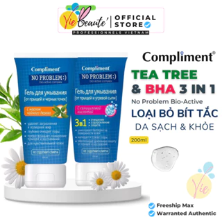 Gel Rửa Compliment No Problem Salicylic Acid 3in1 giảm mụn kiếm dầu 200ml