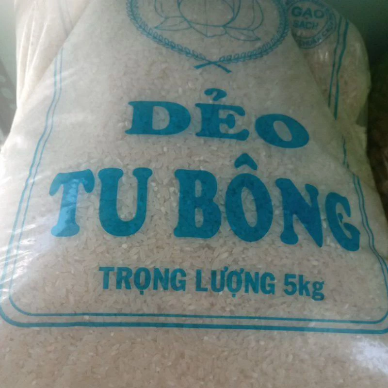 Gạo dẻo Tu Bông bịc 5 kg